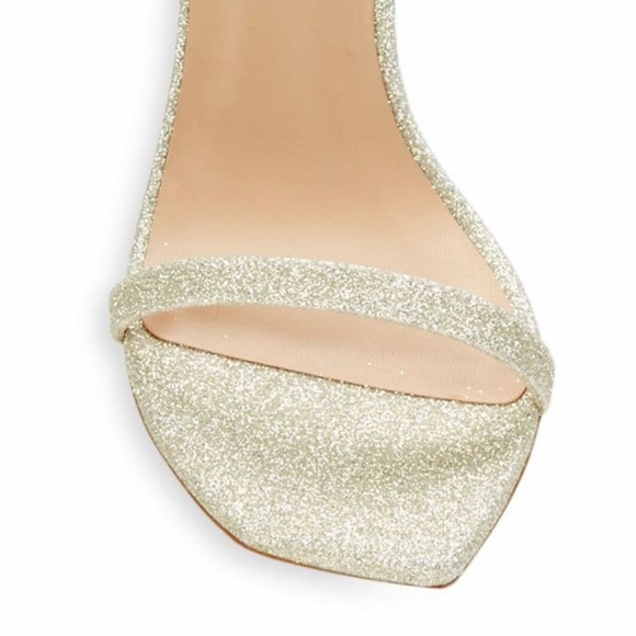 Stuart Weitzman Angelina Glitter Sandles 8.5 / 39 NIB - Picture 2 of 6